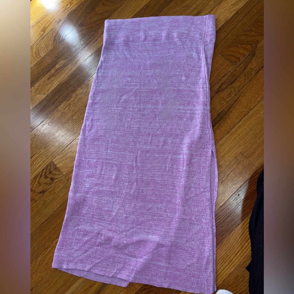 Free people purple maxi knit skirt with slit